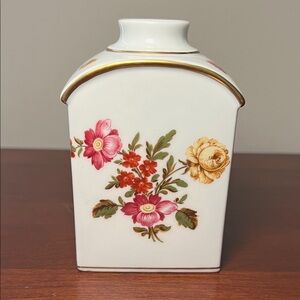 Richard Ginori Pittoria Fleurs Par Donnibarozopi 1824 Floral Porcelain Vase
